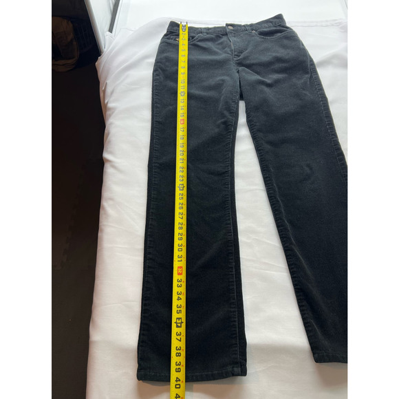 Vintage AMERICAN LIVING By Ralph Lauren Corduroy Black Classic Straight Pants 8 - Picture 10 of 11